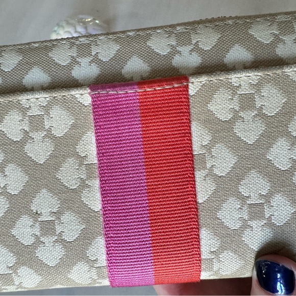 Kate Spade canvas wallet. - Picture 6 of 11